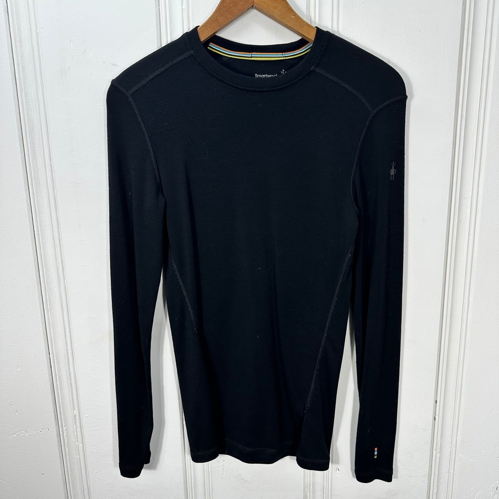 Smartwool Base Layer Mens S Black Good Merino 250 Long Sleeve Thermal Shirt